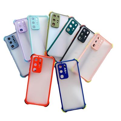 China Shockproof Airbags Drop-Resistant Phone Case For Samsung A12 A20 Clear Transparent Matte Feeling Anti-Fingerprint Cell Phone No. 10 Plus for sale