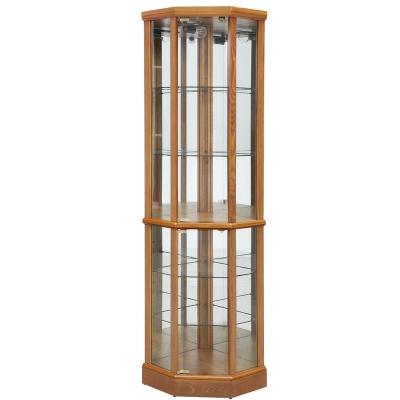 China K/D Franklyn Corner Lighted Curio High Quality Cabinet for sale