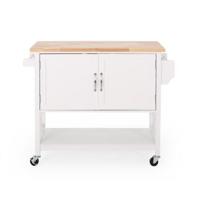 China PANEL Farmhouse Kitchen Cart with Wheels Kitchen Islands for sale