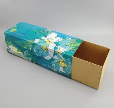 China Recycled Materials Paper Foldable Tea Bag Packaging Box Sliding Cosmetic Paper Box for sale