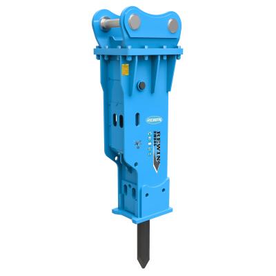 China Box Shaped 45mm Hydraulic Breaker Made at REWIN Construction Works Rock Plant RWB45 SB20 for 1.2-3.0 Ton SB20 Excavator for sale