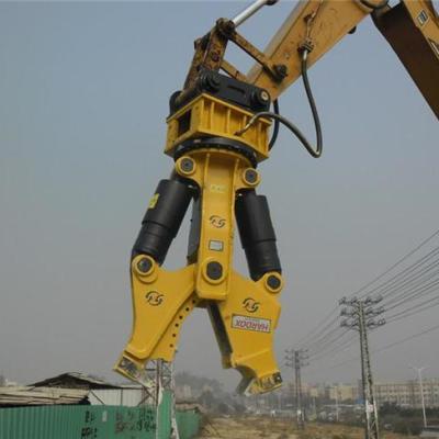 China Excavator Factory Price Excavator Hydraulic Rotating Steel Cutting Shear 360 Degree Rotation Double Cylinders Shear for sale