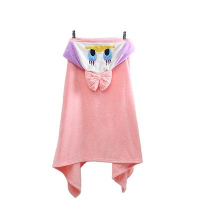 China Other Superfine Coral Velvet Blankets Cartoon Quick Dry Bathrobe For Parents And Children for sale