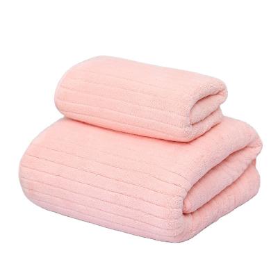 China Other Super Plush Micro Absorbent Hair Salon Towel Wrap Coral Hair Dryer Towel for sale