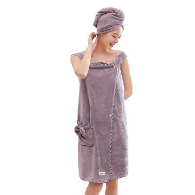 China Other Bath Towel Fashion Ladies Girl Wearing Quick Dry Bath Towels for sale