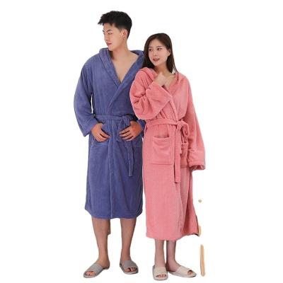 China Custom made bathrobes available hooded men's bathrobe hotel normal QUICK DRY or warm home for sale