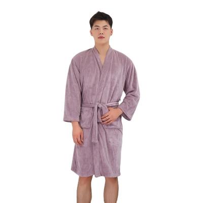 China Wearable Microfiber QUICK DRY Bathrobes Towel Spa Salon Spa Massage Towel Bathrobe Long Robe Towel for sale