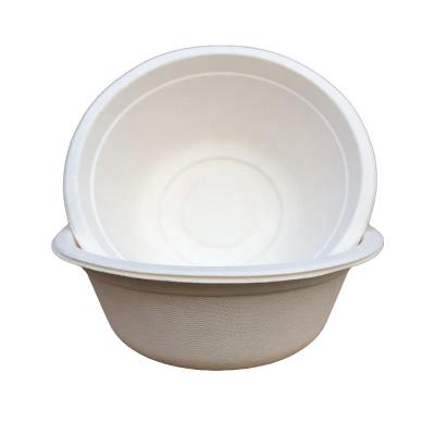 China Disposable Soup Packaging Bowls With Lid Bagasse Bowl 20 Oz Made From Sugar Cane Fiber Material for sale