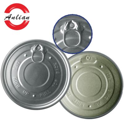 China Diameter 126.5mm Child Safe Inner Lid Aluminum Cap Can Easy Open End Ring Aluminum Easy Open Lid for sale