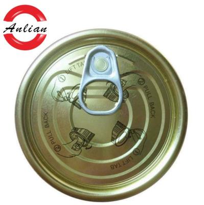 China 73mm Easy Open End Coil Child Safe Tinplate For Tomato Sauce Sealing Tin Can for sale