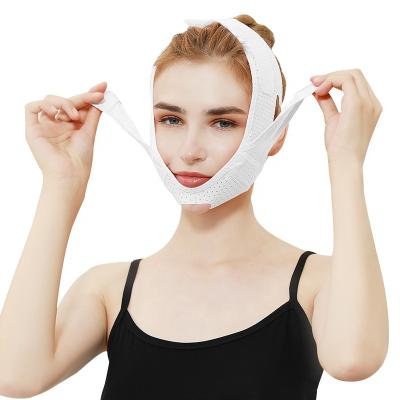 China Chin Wrinkle V Line Bandage Cheek Lift Up Band Face Lift Anti Slimming Bandages Double Chin Care Weight Loss V Face Belts Correction Belt for sale