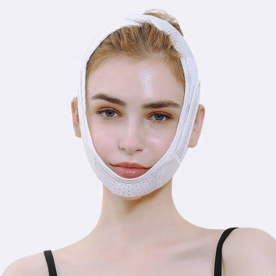 China Face Lift Face Lift Slimming Belt Cheek V Shape Facial Lift Up Thin Line Double Breathable Soft Chin Reduce Mask Strap Face Bandage for sale