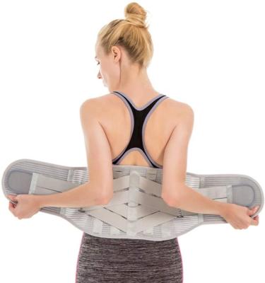 China Elastic Back Traction Double Tourmaline Belt Self Heating Waist Lumbar Support Tie Up Massage Hot Belt For Pain Relief for sale