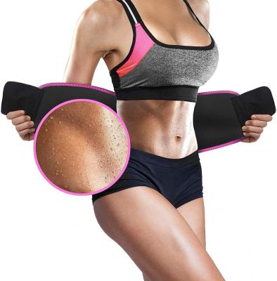 China Breathable Waist Trimmer Belt Sweat Wrap Belly Toner Low Back And Lumbar Support With Sauna Suit Effect Abdominal Trainer for sale