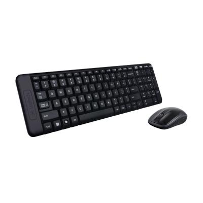 China Logitech MK220 104 Keys Wireless Keyboard 1000dpi Mouse USB Wireless Receiver Set Free To Roam Much Smaller Design 2.4 GHz Radio for sale