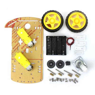 China Smart Box Robot Car 2WD Motor Chassis /Tracing Car Kit Speed ​​Encoder with Battery Box for UNO Kit AD005 for sale