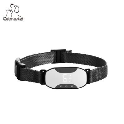 China 7 Levels Adjustable Shock Intensity Design Custom Dog Bark Automatic Dog Bark Collar Rechargeable New Modern Adjustable Anti Dog Collar for sale