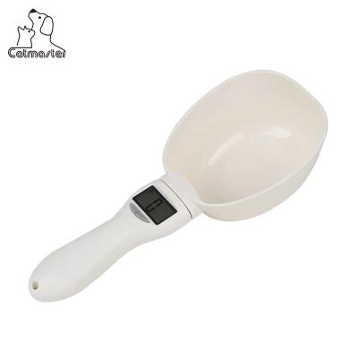 China Wholesale Smart Plastic Adjustable Measuring Weight Metric White Measuring Spoons Shape Spoon for sale