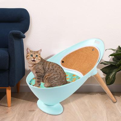 China Best Sustainable Hot Selling Pets Tent Wooden Soothing Cushion Relaxing Plastic Dog Raised Beds for sale