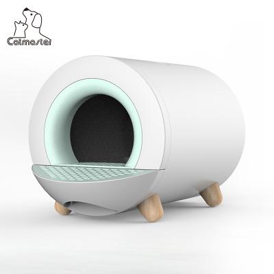 China Good Quality Large Size Self Cleaning Self Cleaning Flushable Encclosed Self Cleaning Cat Litter Box Tray for sale