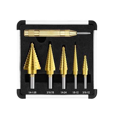 China / Amazon Hot Sale 6pcs/set High Speed ​​Steel Step Drill Bit Set for sale