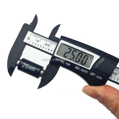 China Electronic Plastic Vernier Gauge Thickness Gauge Tool N16-78 Super Digital LCD Display 0-100MM Mini 4inch Gauge for sale