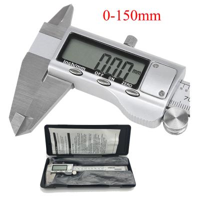 China Stainless Steel Metal Gauge 6-Inch 150mm Electronic Digital Vernier Caliper Micrometer Measuring Tool Caliber for sale