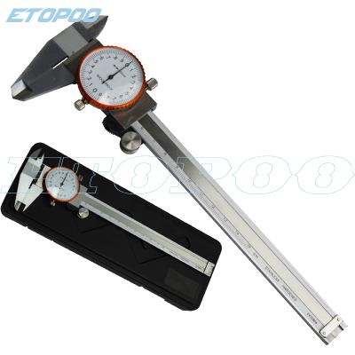 China Carbon Steel 150mm Shock Proof 6inch Dial Gauge Precision 0-150mm Vernier Caliper Micrometer Dial Measurement for sale