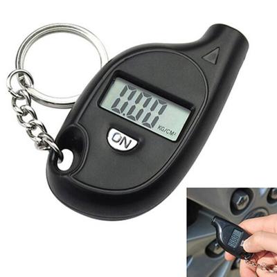 China ABS Mini Keychain Portable Digital LCD Display 5-150PSI Tire Wheel Air Pressure Gauge Tester Motorcade Tool Tire Pressure for sale