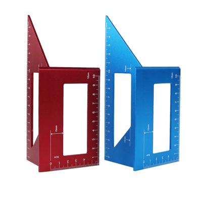 China Multifunctional Woodworking Measuring Square 45 Degree Angle 90 Degree Aluminum Alloy for sale