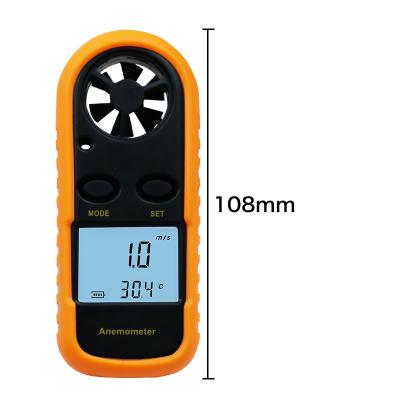 China Digital Anemometer 0-30m/s Wind Speed ​​Meter -10 | 45C Temperature Tester Anemometro With LCD Backlight Display FSY01 for sale