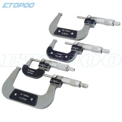 China High Quality Counter Micrometer 75-100mm / 0.01 Outside Micrometer KFC71-100 for sale