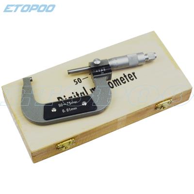 China Factory Outlet Micrometer Counter - 50-75mm / 0.01 Outside Micrometer KFC71-75 for sale