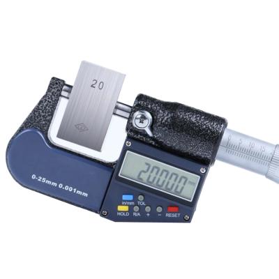 China Stainless Steel 0 - 25MM Electronic Digital Micrometer 0.001mm Micrometers Precision Caliber Chrome Plated Stainless Steel Micrometer With Box for sale