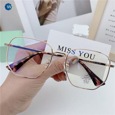 China 2021 Retro Anti-Blu-Ray Anti-Blue-Ray Art Men and Women Anti-Blu-Ray Glasses TR90 Glass Myopia Eyeglasses Anti-Blu-Ray Glasses for sale