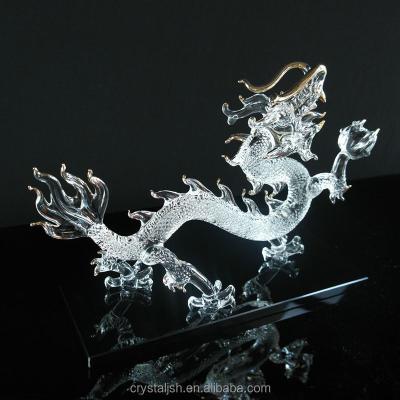 China Europe Fashional Animal Dragon Ornaments Crystal Gifts For Desktop Decoration for sale