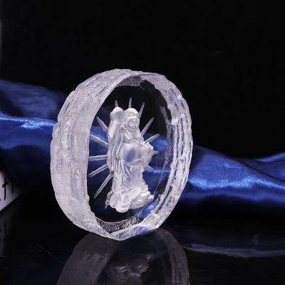 China New design europe wholesale custom kinsam crystal crystal buddha statue decoration for sale