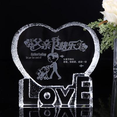 China Europe's Best Selling Souvenir Valentine's Day Gift Custom Exclusive Wedding Crystal Crafts for sale