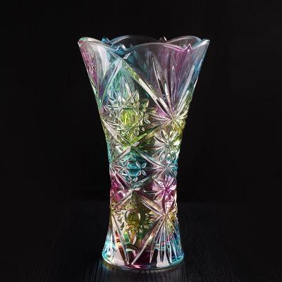 China European Modern Glass Vase Centerpiece Wedding Small Flower Vases for sale