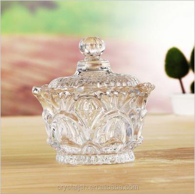 China China wholesale cheap glass fruit bowl with lid for home decoration for sale