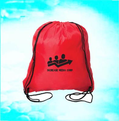 China Large Cheap 210d Polyester Drawstring Bags Recyclable For Teens for sale