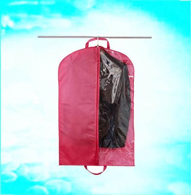 China Wholesale Disposable Nonwoven Garment Hanging Pink Suit Bag for sale