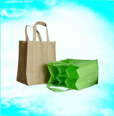 China 6 Pack Recyclable Wholesale Bottle Cloth Nonwoven Wine Gift Bags for sale