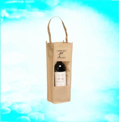 China Recyclable Simple Fancy Non Woven Bottle PP Wine Gift Cheap Bags for sale