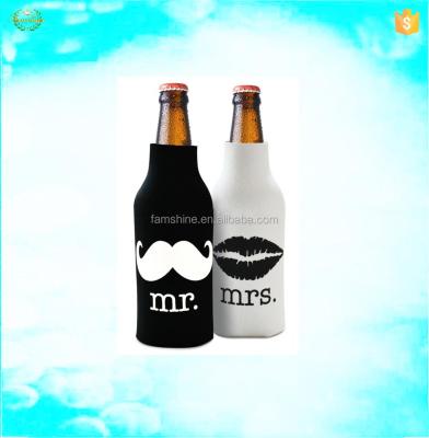 China Insulated Fashion Insulated Beach Neoprene Beer Bottle Cooler Bag for sale