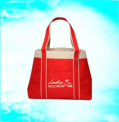 China Promotional Polyester Shopping Bag Tote Shopping Bags With Logo for sale