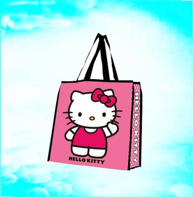 China Target Bulk Hello Nonwoven Kitty Handled Reusable Shopping Bag for sale