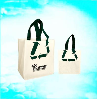 China Eco Cotton Canvas Tote Handled Shopping Promotional Shopping Bag for sale