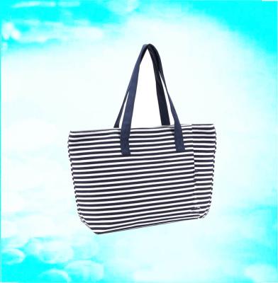 China Custom Shopping Bag Fashion Cotton Tote Printed Beach Bag Canvas for sale