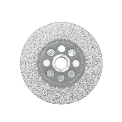 China Diamond 4in 100mm Vacuum Welded Concrete Granite 5/8-11 Marble Stone Tile Diamond Cutting Grinding Wheel Cup Wheel for sale